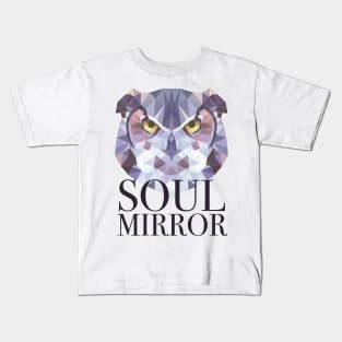 Owl, soul mirror Kids T-Shirt